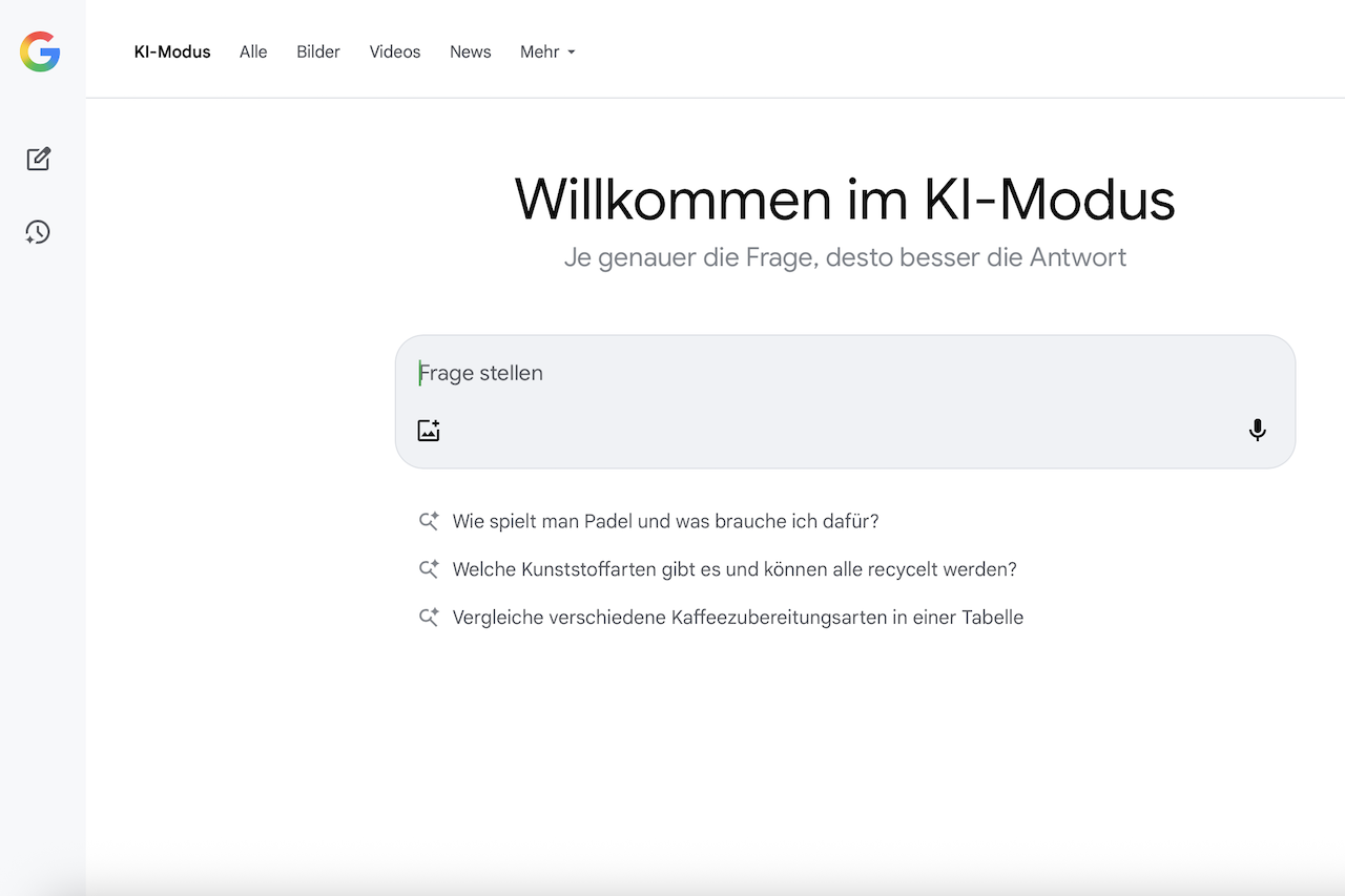 Google AI Mode jetzt in Deutschland