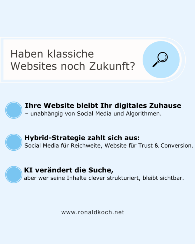Haben klassische Websites noch Zukunft?